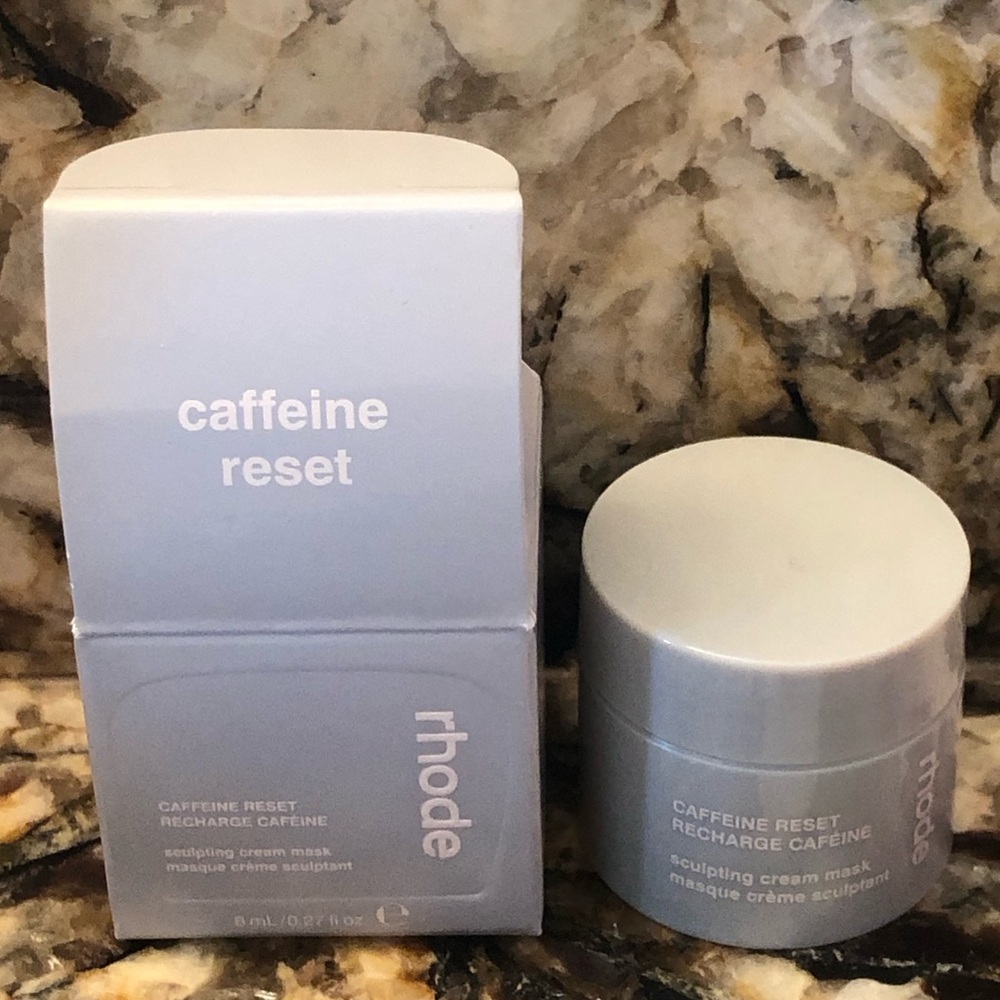Rhode Caffine Reset Sculpting Cream Mask Travel Size 8ml